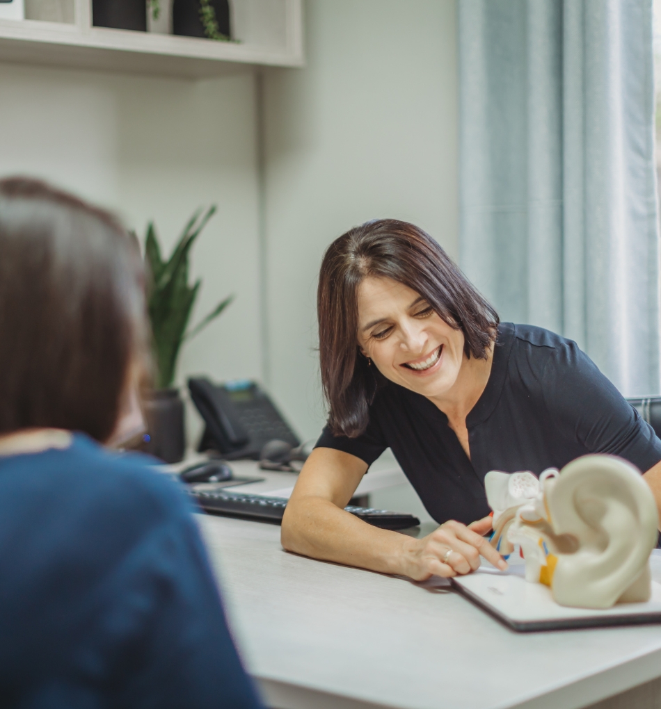 Doctor talking to patient
